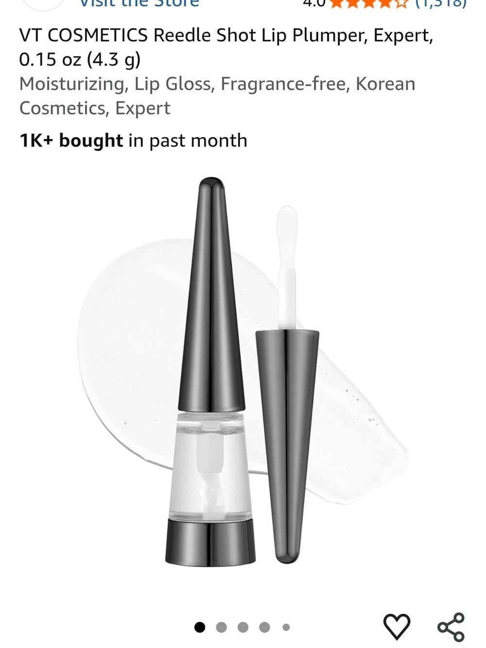 it cosmetics Reedle Shot Lip Plumper — Clear Hydrating Gloss
